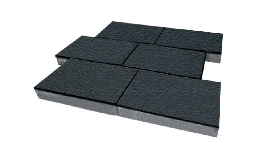 Плитка тротуарная SteinRus Парк Плейс Б.3.П.8, Old-age, графит, 600*300*80 мм