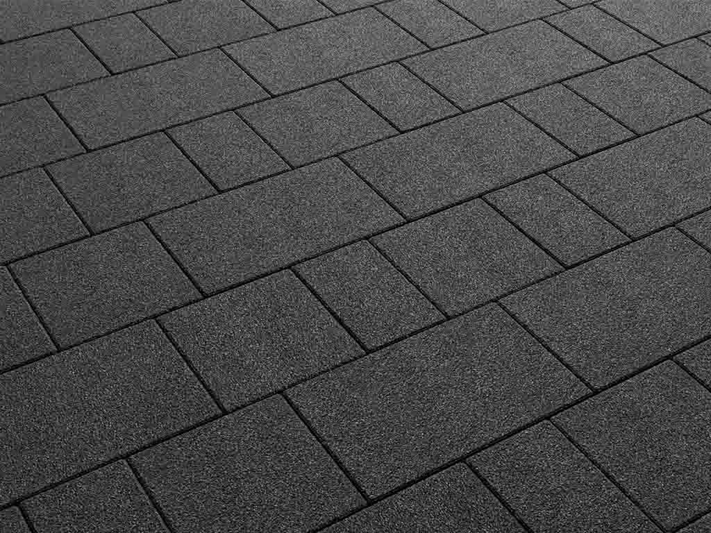 Плитка тротуарная Старый город Б.1.Фсм.8 стоунмикс черный, комплект 3 шт, толщина 80 мм