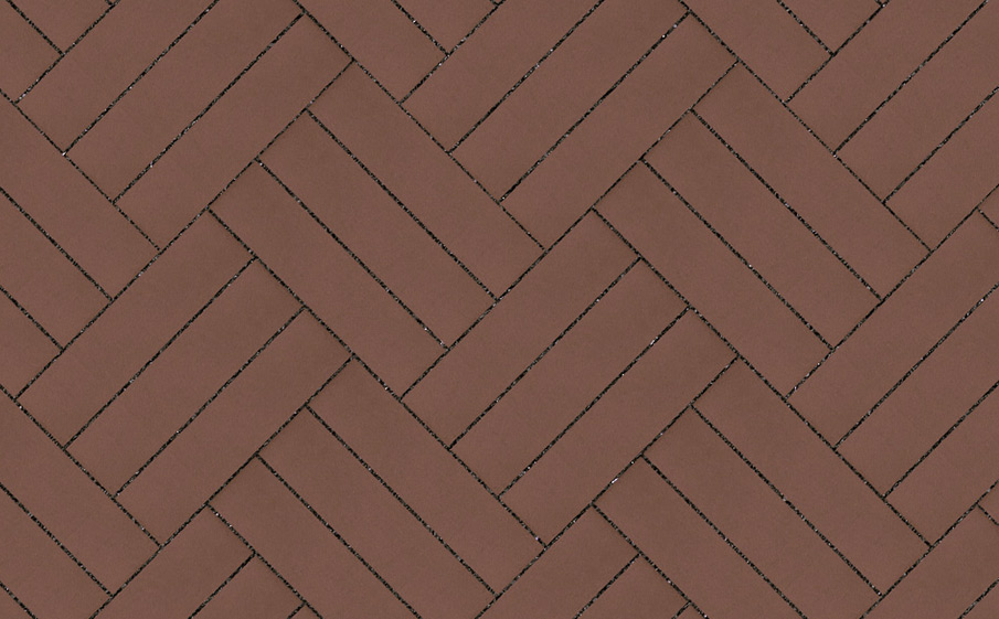 Клинкерная брусчатка Lode Brunis коричневая шероховатая, 250*65*45 мм