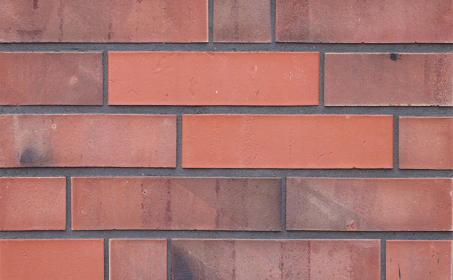 Кирпич клинкерный Богандинский КЗ Монблан 06/11/1 оранжево-черный микс, 250*85*65 мм