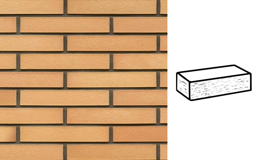 Кирпич клинкерный Muhr 23 Morgenrote рустик, 290*90*52 мм