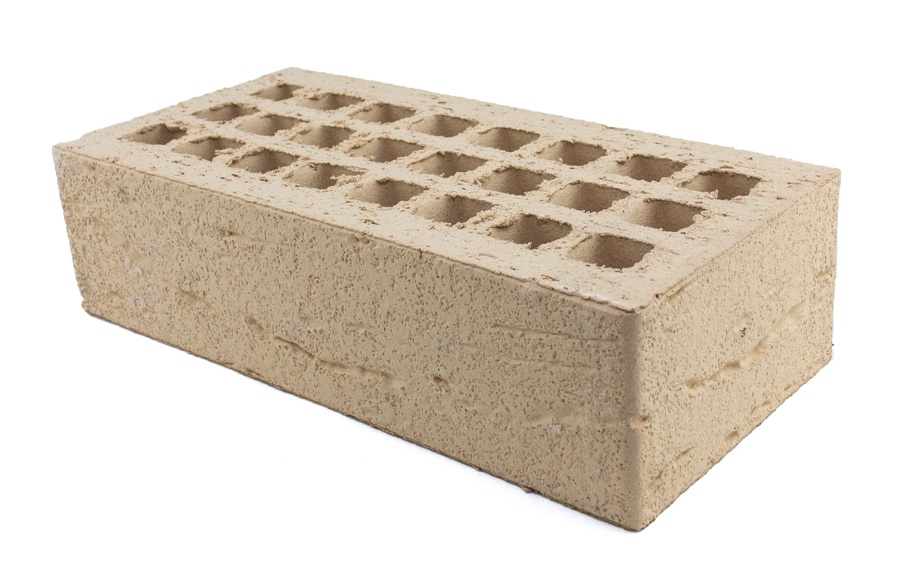 Кирпич облицовочный Губский КЗ, папирус, бежевый, 250*120*65 мм
