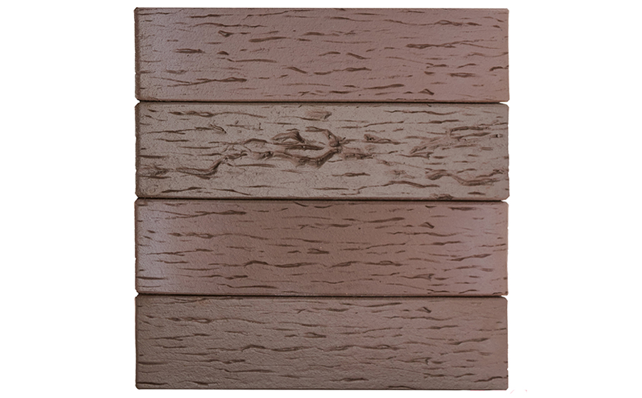 Кирпич клинкерный ЛСР Брюгге темно-терракотовый флэш береста, 250*85*65 мм