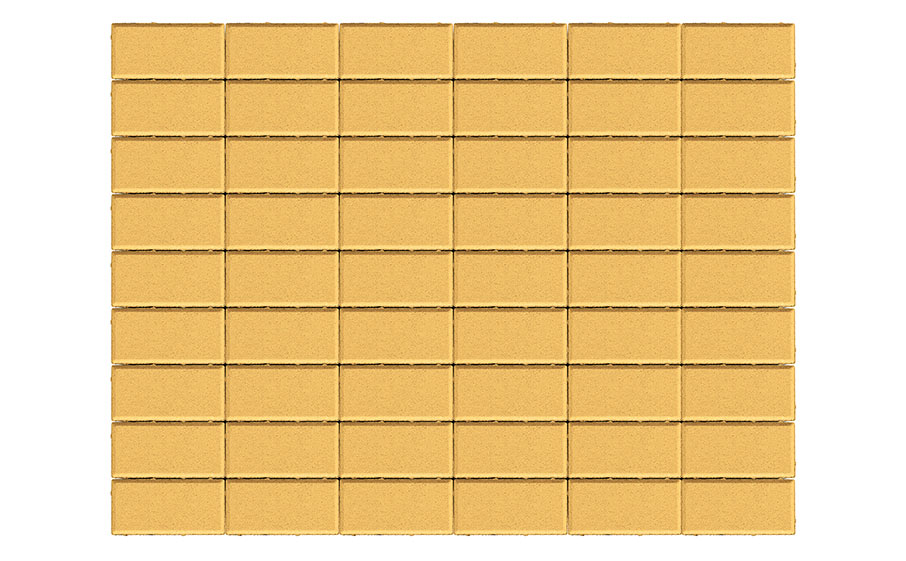Плитка тротуарная BRAER Прямоугольник песочный, 200*100*60 мм