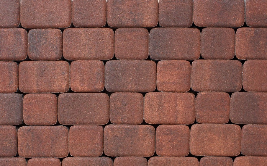 Плитка тротуарная Классико А.1.КО.4 листопад гладкий арабская ночь, комплект 2 шт, толщина 40 мм