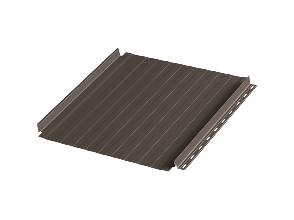 Фальцевая панель c подгибом Aquasystem AQUACLICK Силуэт-8 Zn180 Rooftop Бархат, RR 32