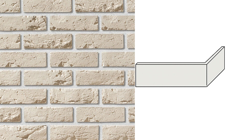 Декоративный кирпич Leonardo Stone угловой элемент Лион 190/90*65*13 мм 404
