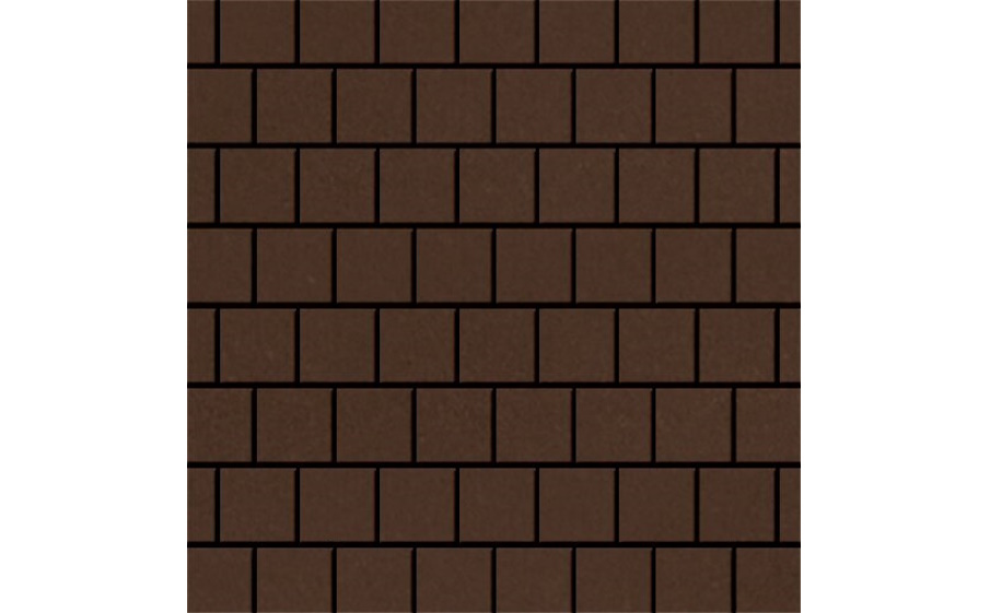 Плитка тротуарная SteinRus Армор В.2.К.8, гладкая, коричневый, 100*100*80 мм