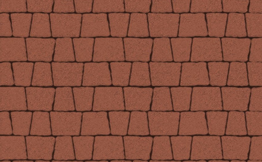 Плитка тротуарная Антик Б.3.А.6 гранит красный, комплект 5 шт, толщина 60 мм