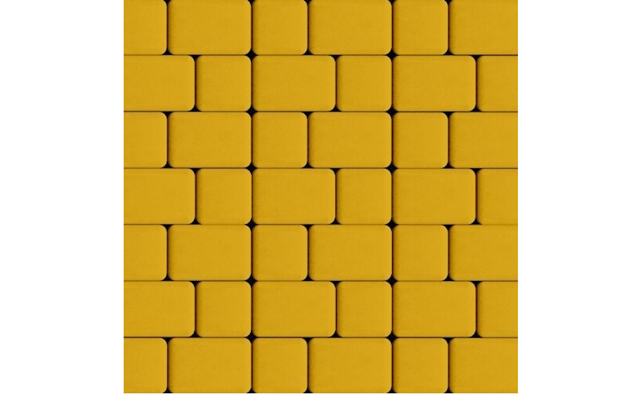 Плитка тротуарная SteinRus Инсбрук Альт Дуо А.3(С).Фсм.4, гладкая, желтый, толщина 40 мм