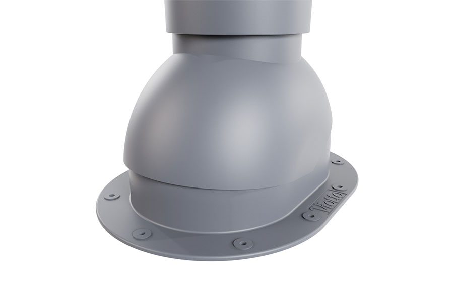 Роторная вентиляция Viotto для готовой мягкой и фальцевой кровли d=110 мм утепленная, RAL 7024 графит