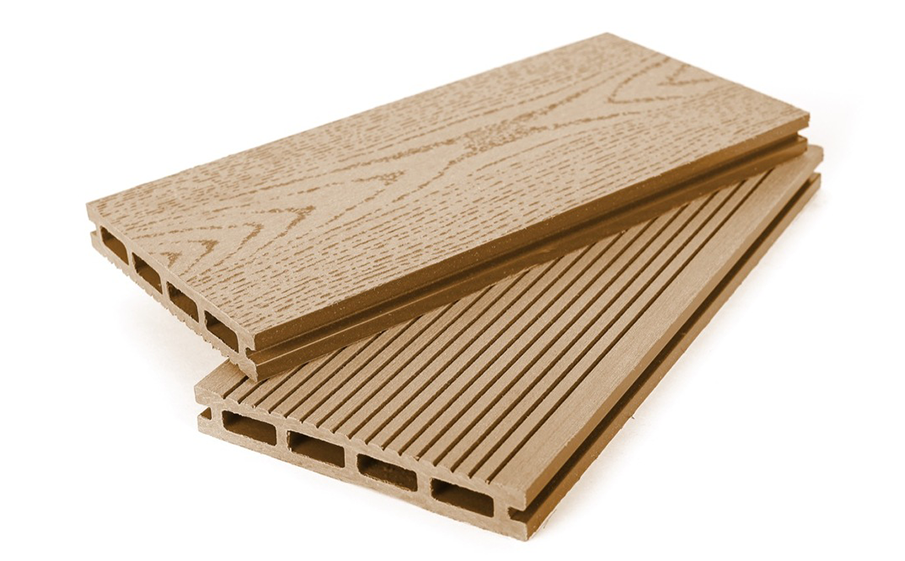 Доска террасная Grand Line Бронза, вельвет и тиснение, 4000*140*22 мм