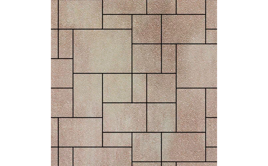 Плитка тротуарная SteinRus Инсбрук Альпен Б.7.Псм.6, Antico, ColorMix Оливин, толщина 60 мм