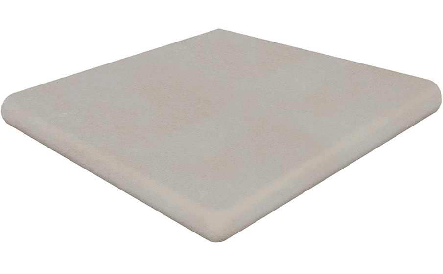 Клинкерная угловая ступень-флорентинер Gres Aragon Capri Hueso 330*330*18(53) мм