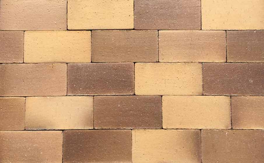 Клинкерная брусчатка Muhr №06S Hellbraun-bunt spezial, 200*100*40 мм