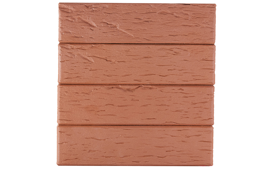 Кирпич клинкерный ЛСР Эдинбург темно-красный береста, 250*85*65 мм