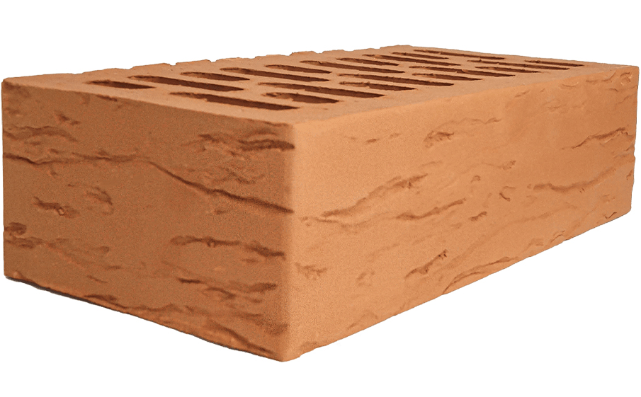 Кирпич облицовочный Кротовский КЗ Классика красный кора дуба 250*120*65 мм