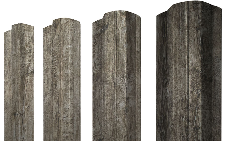 Штакетник М-образный B фигурный Print Elite Nordic Wood