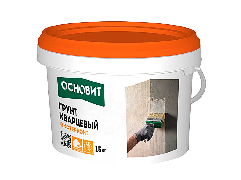 Кварцевый грунт Основит ЭКСТЕРКОНТ LP54 W, 15 кг