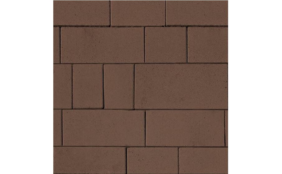 Плитка тротуарная SteinRus Инсбрук Тироль Б.4.Псм.6 гладкая, коричневый, толщина 60 мм