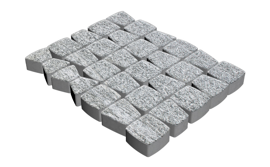 Плитка тротуарная SteinRus Классико Нео Б.5(С).Фсм.6, Backwash, Гранит, толщина 60 мм