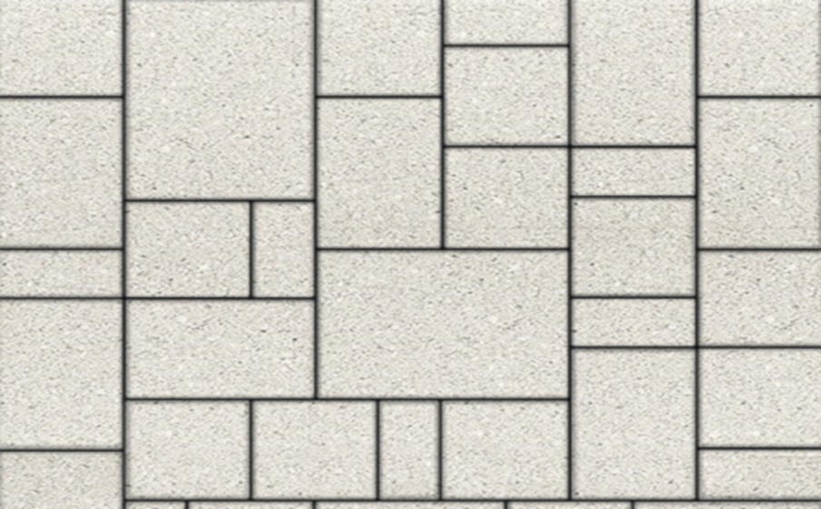 Плитка тротуарная Мюнхен Б.2.Фсм.6 гранит белый, комплект 4 шт, толщина 60 мм