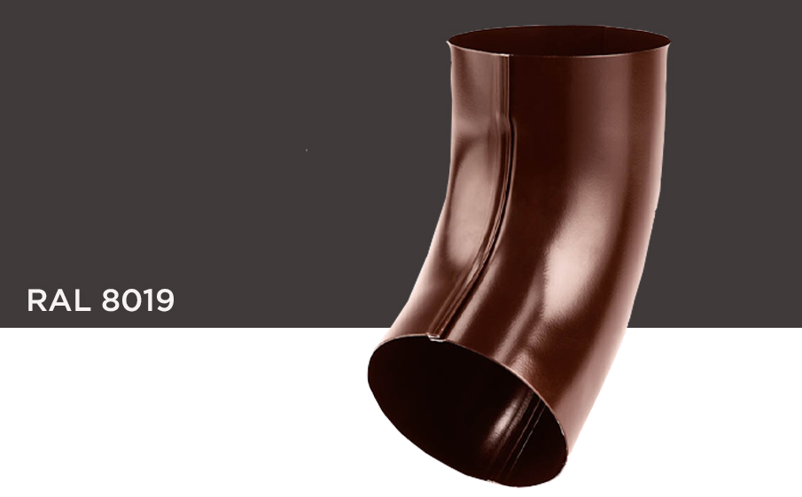 Колено Galeco 60 градусов для системы STAL RAL 8019