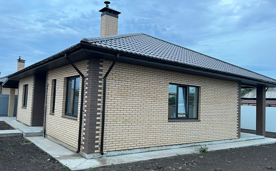 Кирпич облицовочный Кротовский КЗ Классика Имбирь кора дуба 250*120*65 мм