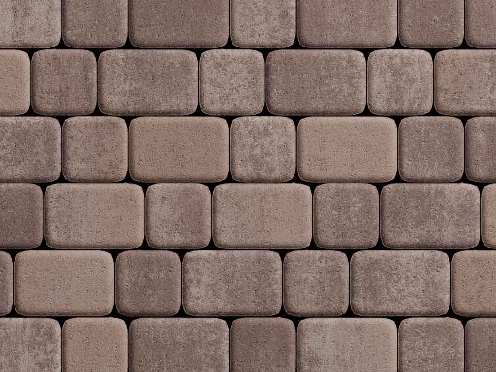 Плитка тротуарная Классико А.4.КО.4 листопад гладкий хаски, комплект 2 шт, толщина 40 мм