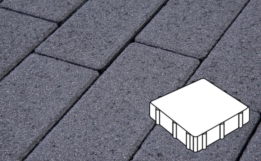 Плитка тротуарная Готика, Granite FERRO, Квадрат Б.3.К.6, Амфиболит, 300*300*60 мм