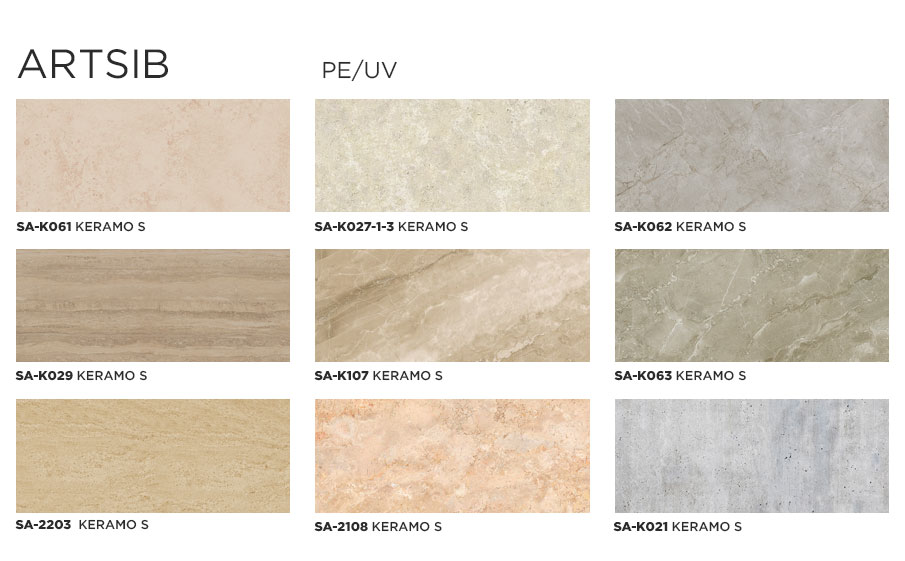 Стальная композитная панель SIBALUX Сталь А2 ARTSIB KERAMO S