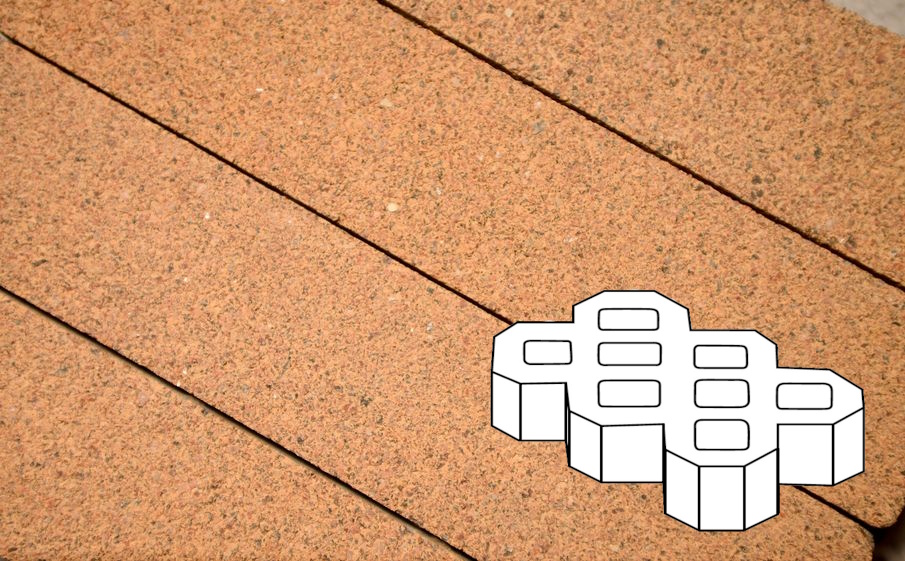 Плитка тротуарная Готика Premium Silver, Экопарковка Б.6.ГР.10, №17, 600*400*100 мм