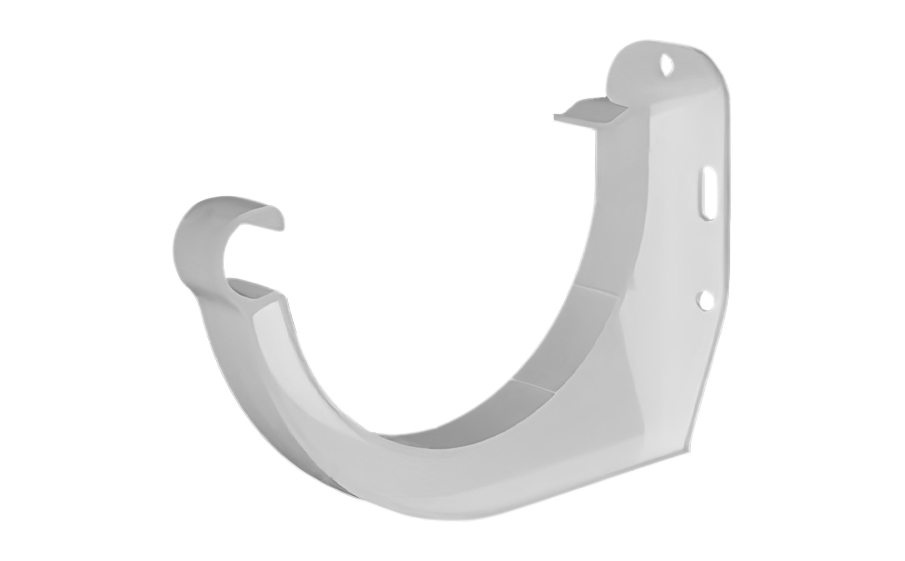 Кронштейн желоба BRAAS, 150/100 мм, ПВХ, белый