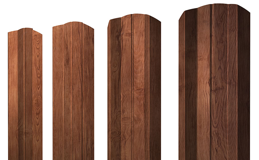 Штакетник М-образный А фигурный Print Premium  Rowan Fresh