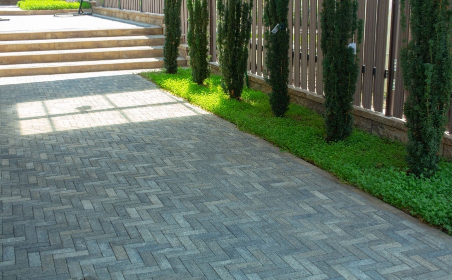 Плитка тротуарная Паркет Б.4.П.6 листопад гранит старый замок, 180*60*60 мм