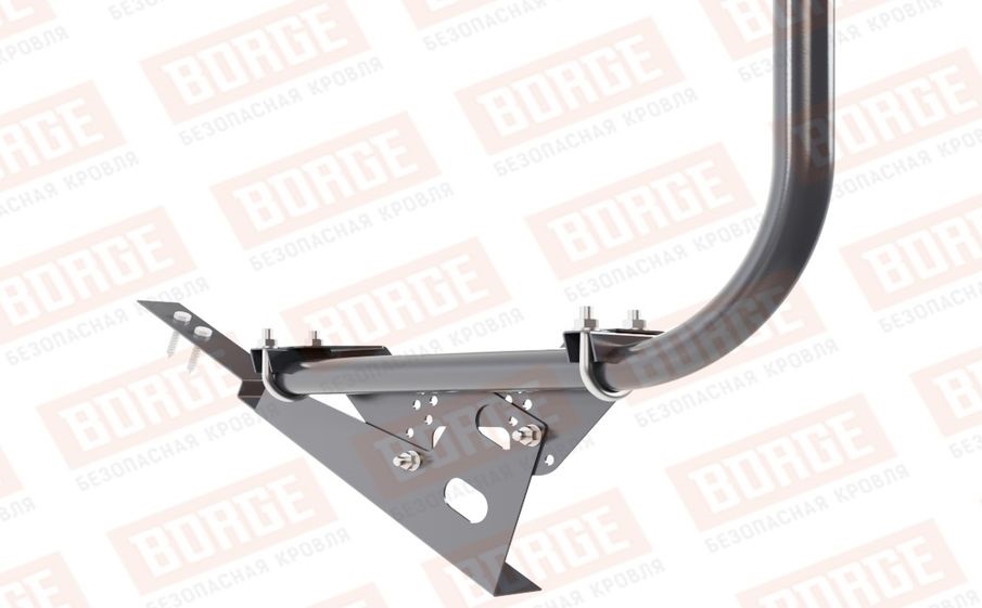 Кровельное ограждение Borge для черепичной кровли оцинкованное RAL 7024, 300*120 см