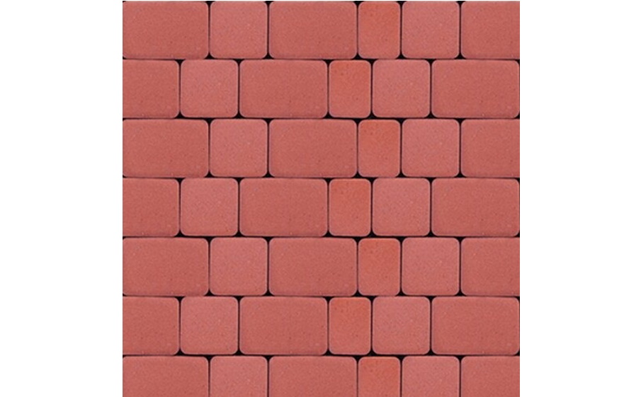 Плитка тротуарная SteinRus Инсбрук Альт А.1.Фсм.4, гладкая, красный, толщина 40 мм