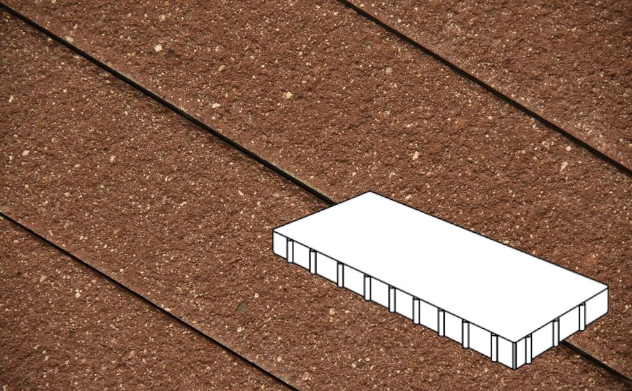 Плитка тротуарная Готика Premium Bronze, Плита Б.8.П.10, №9, 800*400*100 мм