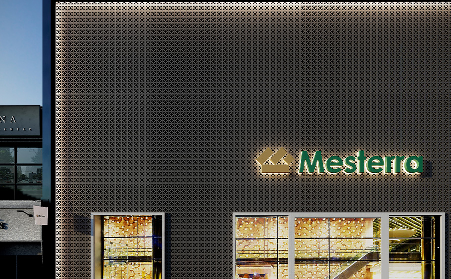 Декоративный бриз-блок Mesterra Кобого / Cobogo 0301, черный, 250*250 мм