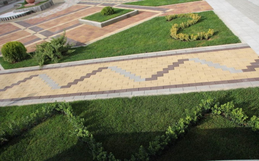 Плитка тротуарная Прямоугольник Б.2.П.6 гранит желтый, 200*100*60 мм