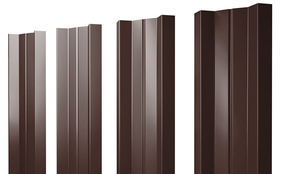 Штакетник М-образный А Drap ST RAL 8017 шоколад