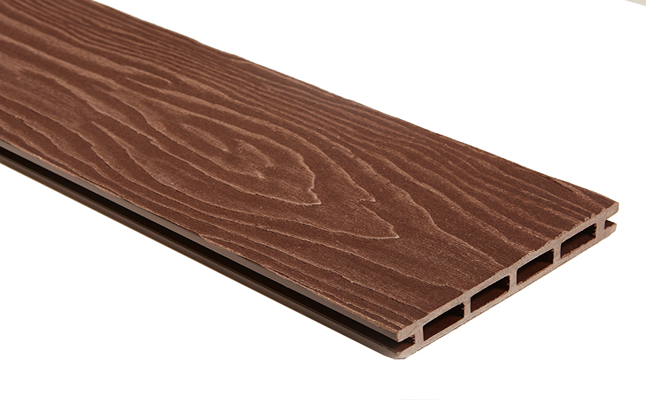 Террасная доска Qiji Premium пустотелая Шоколад 3000*145*22 мм