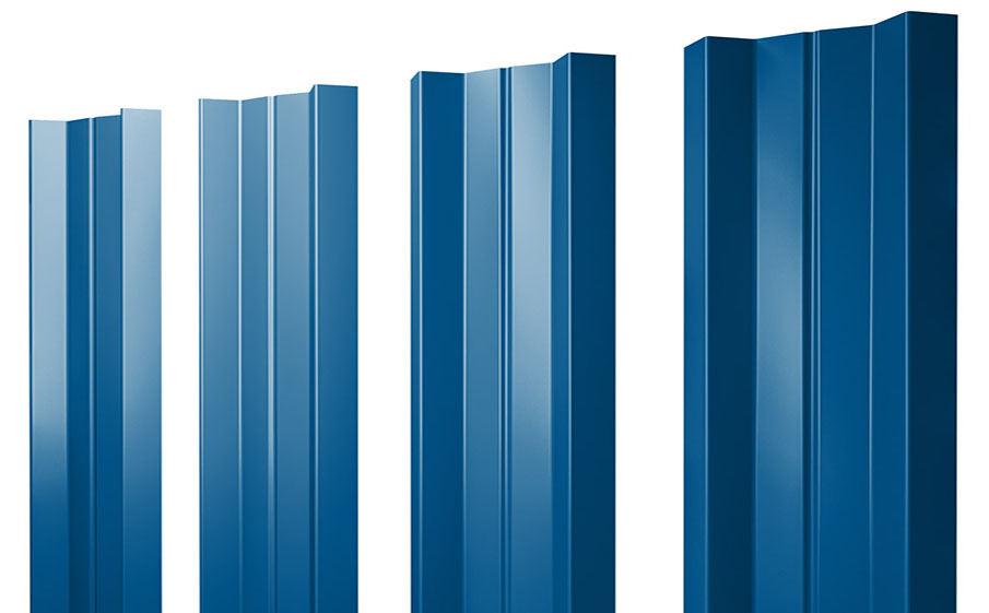 Штакетник М-образный А 0,45 PE RAL 5005 сигнальный синий