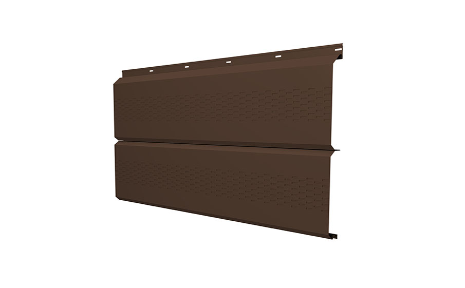 Софит Grand Line ЭкоБрус с перфорацией 0,345, 0,5 Satin Matt TX RAL 8017