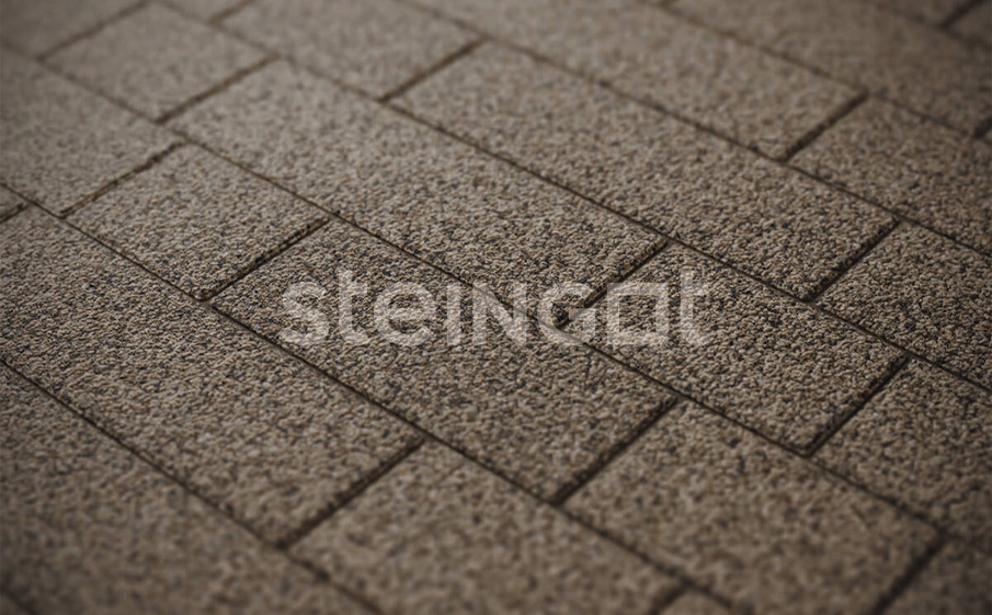 Плитка тротуарная Steingot Премиум, Маринталь, Кофейный (Bruno), комплект 4 шт, толщина 60 мм