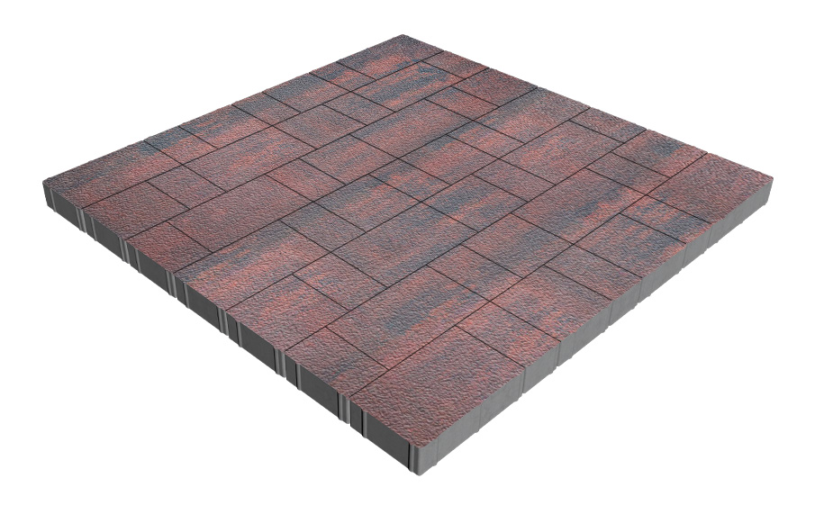 Плитка тротуарная SteinRus Новый город Лион Б.9.Псм.6, Native, Рейнир, толщина 60 мм