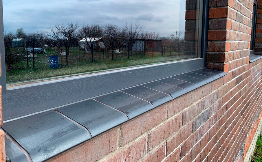 Клинкерный подоконник King Klinker 08 Polar night, 150*120*15 мм