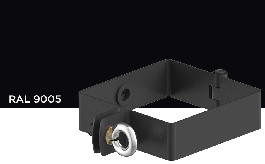 Хомут для трубы Galeco для системы STAL 2 D 125/80*80 мм, RAL 9005