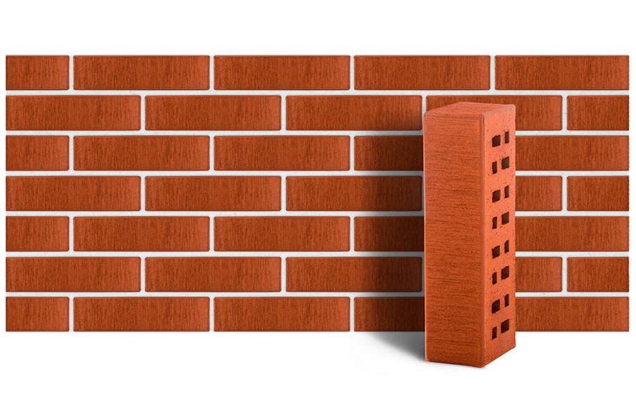 Кирпич клинкерный ЛСР Лондон красный тростник, 250*85*65 мм