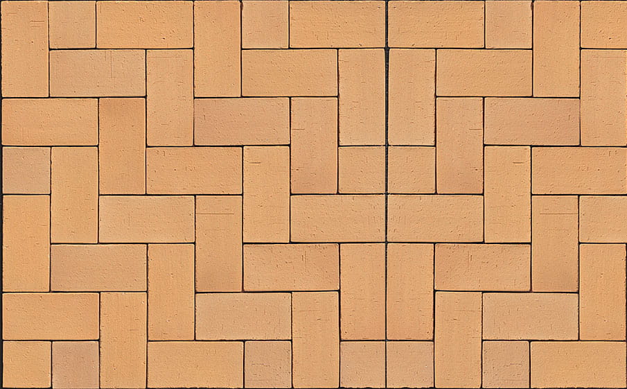Тротуарная клинкерная брусчатка Muhr №02 Gelb-bunt, 220*105*52 мм